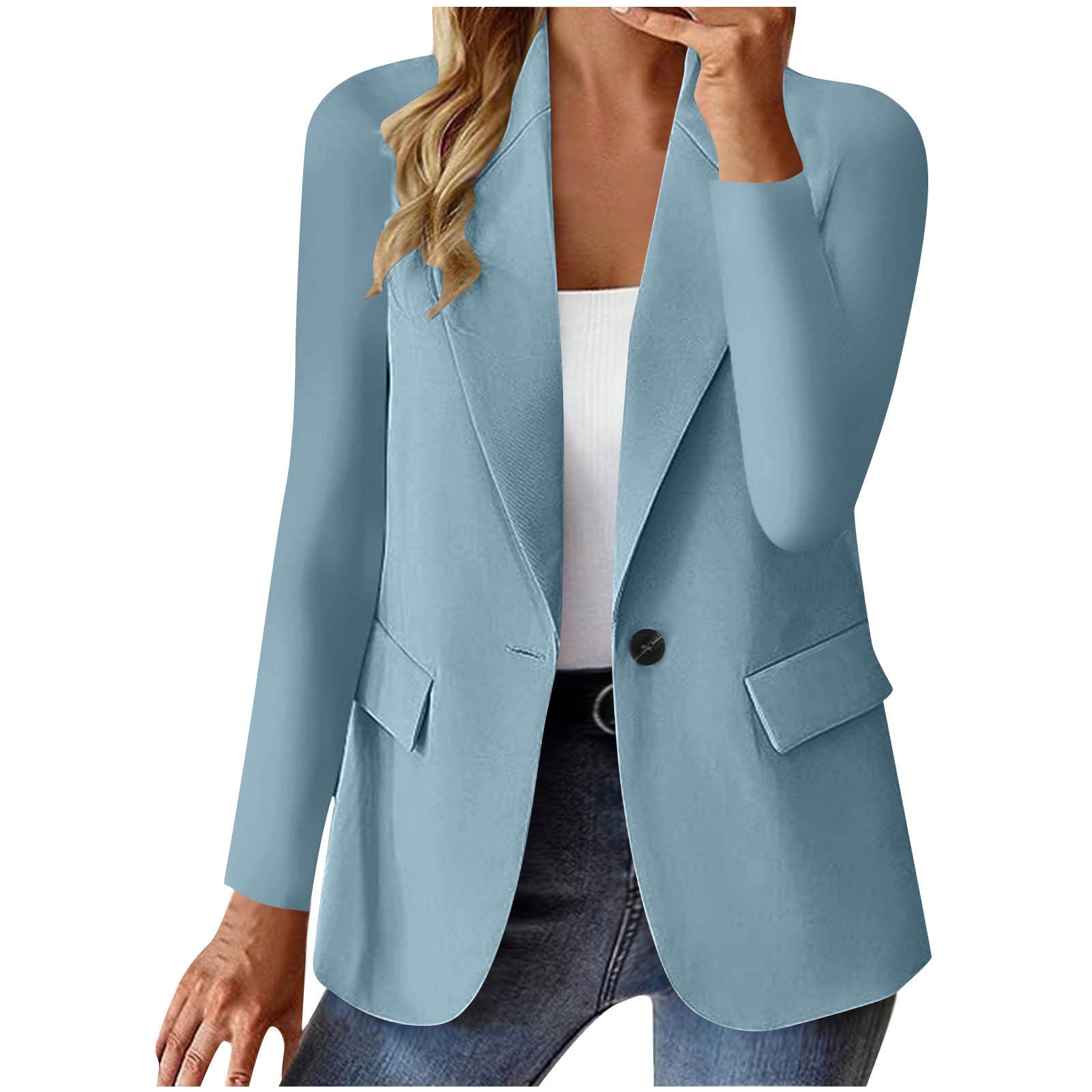 Ins Lapel Button Jacket Fashion Commuter Casual Suit Jacket