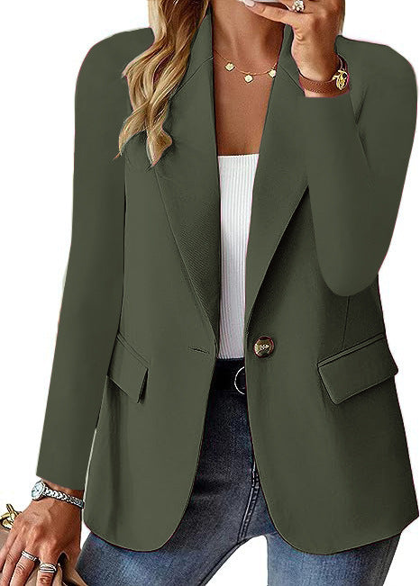 Blazer Long-sleeved Solid Colors