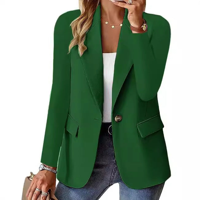 Blazer Long-sleeved Solid Colors