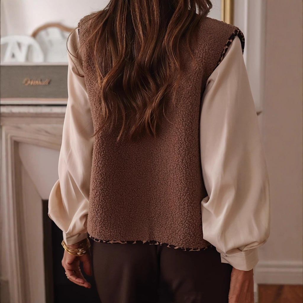 Adoree Lamb Wool Vest Fur Vest