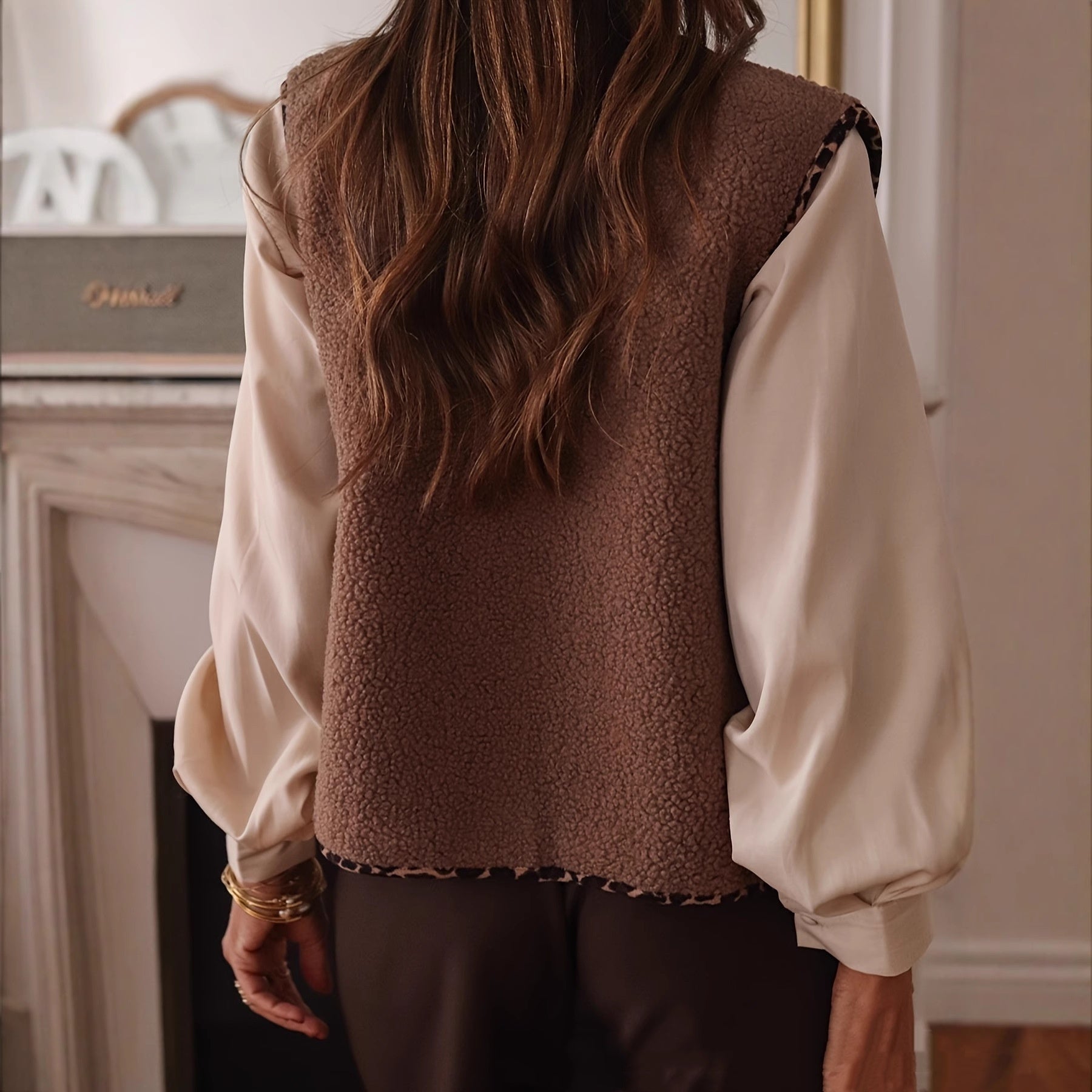 Adoree Lamb Wool Vest Fur Vest