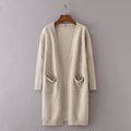 Extra large pocket sweater cardigan