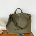 Crossbody Washed Canvas Thickened Handbag
