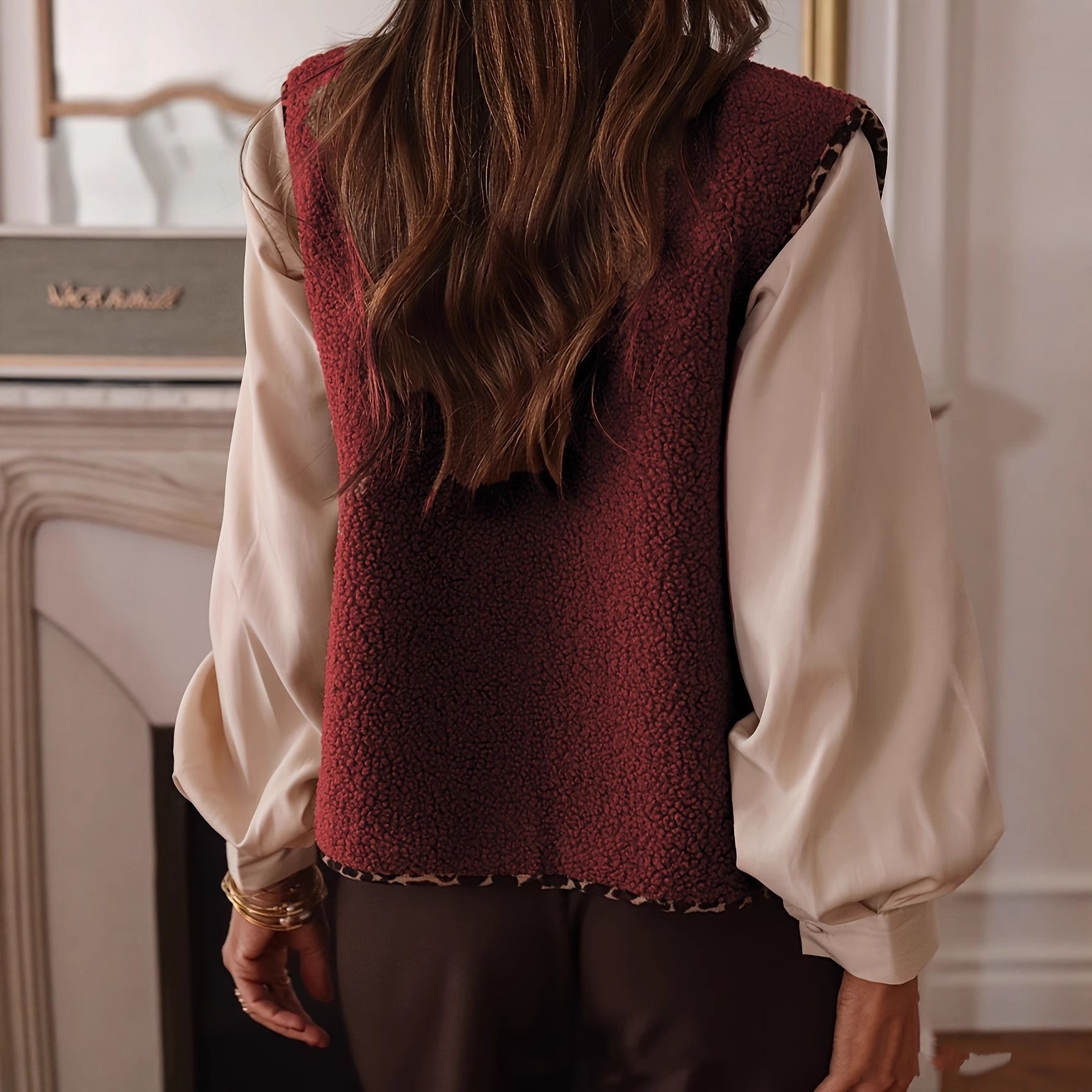 Adoree Lamb Wool Vest Fur Vest