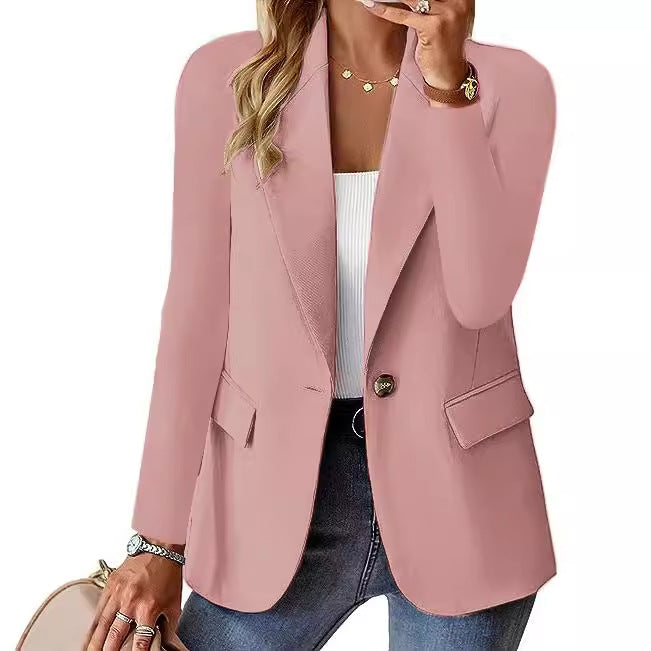 Blazer Long-sleeved Solid Colors